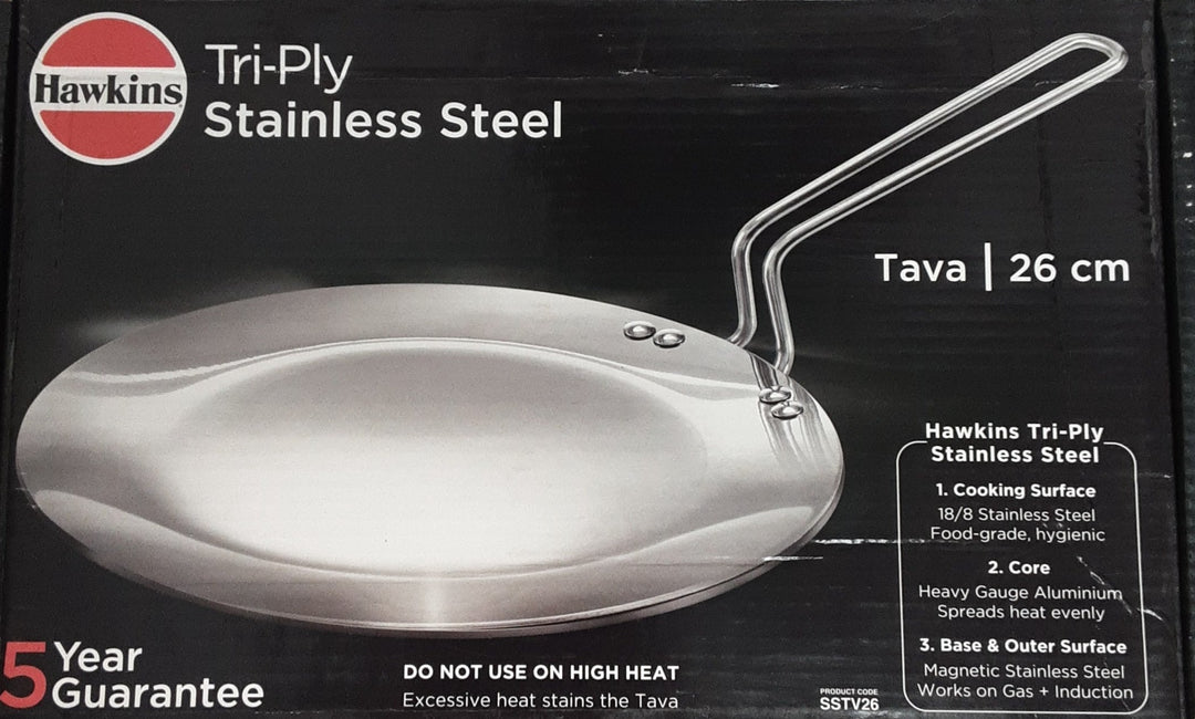 Hawkins Stainless Steel Tawa 26cm