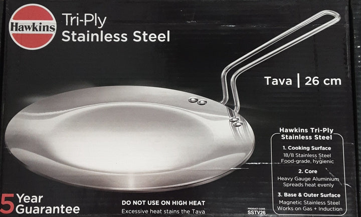 Hawkins Stainless Steel Tawa 26cm