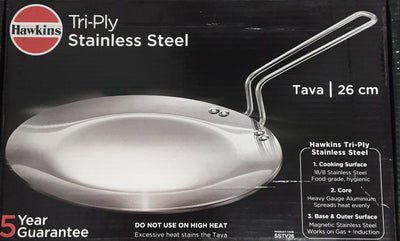 Hawkins Stainless Steel Tawa 26cm