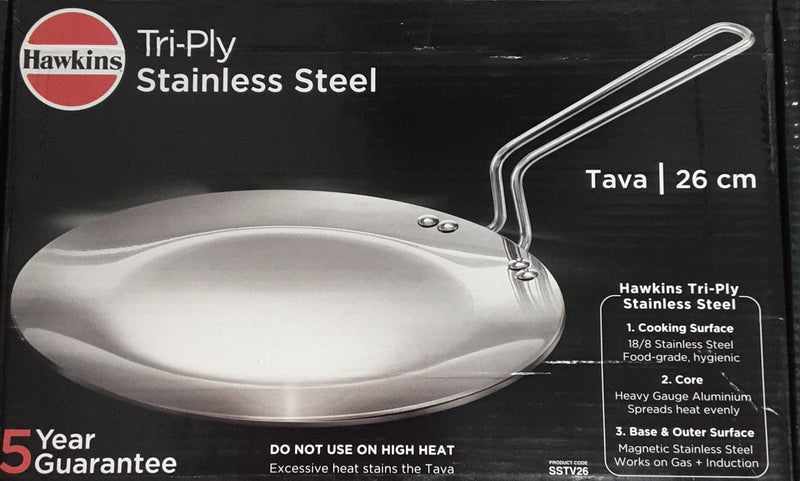 Hawkins Stainless Steel Tawa 26cm