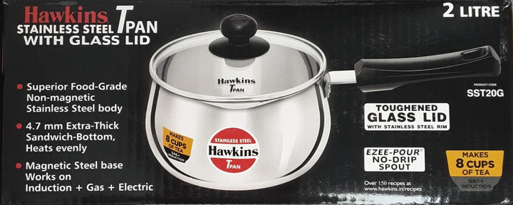 Hawkins Stainless Steel Tea Pan 2Litre