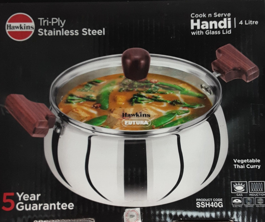 Hawkins Stainless Steel Handi 4Litre