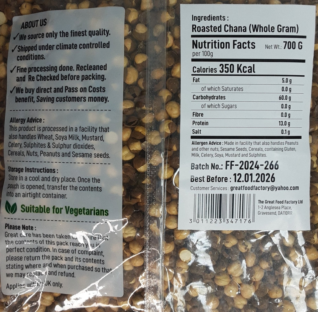 Food Factory Roasted Chana Salted 700g
