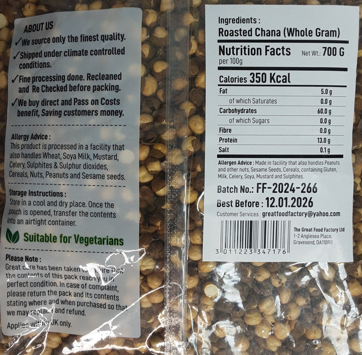 Food Factory Roasted Chana Salted 700g