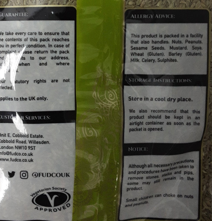 Fudco Fennel seeds 800g - ExoticEstore