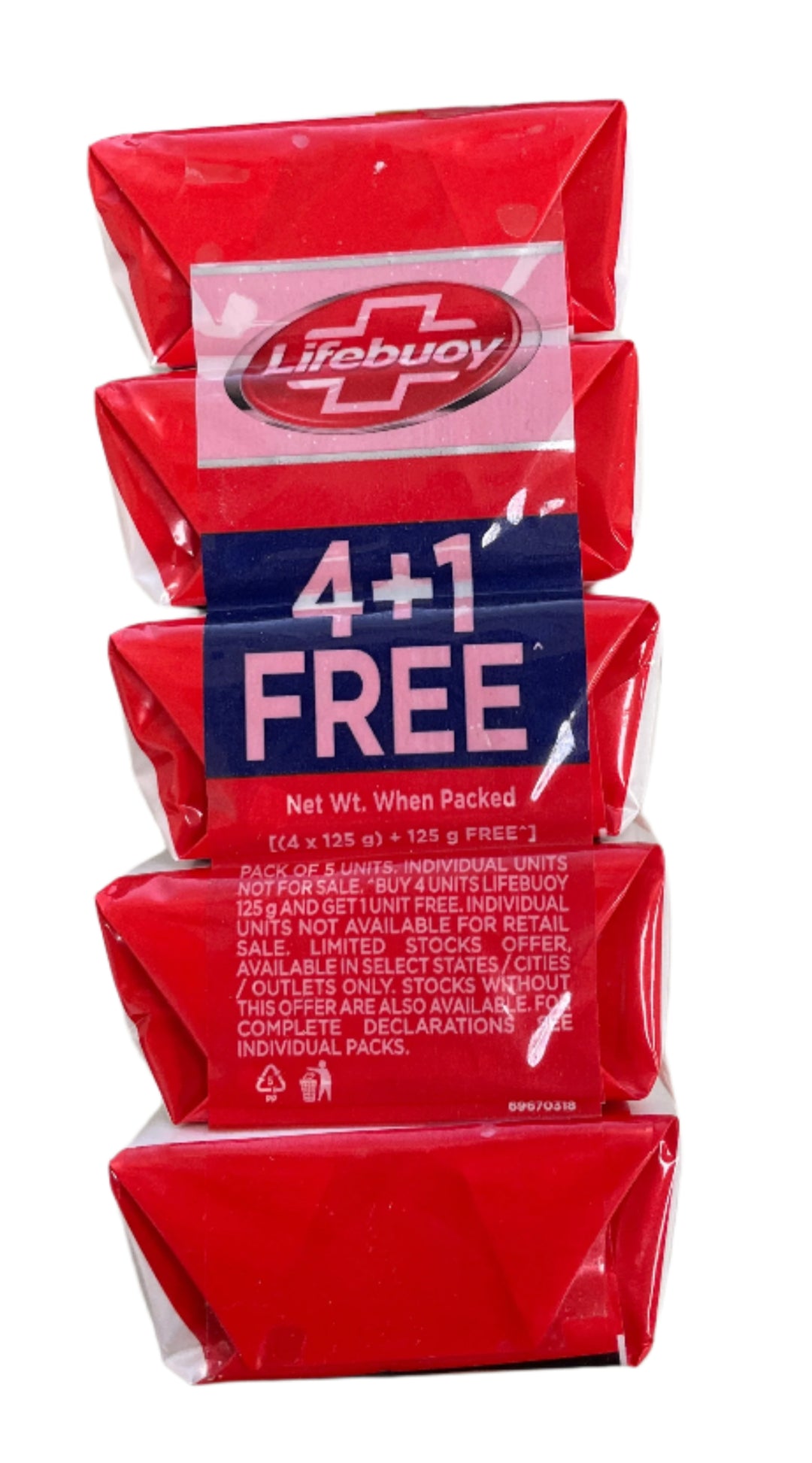 Lifebuoy 125g 4+1 Free Multipack