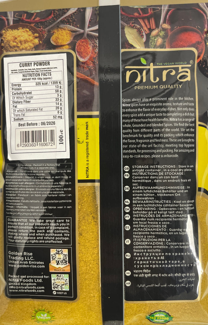 Nitra Curry Powder Mild 100g