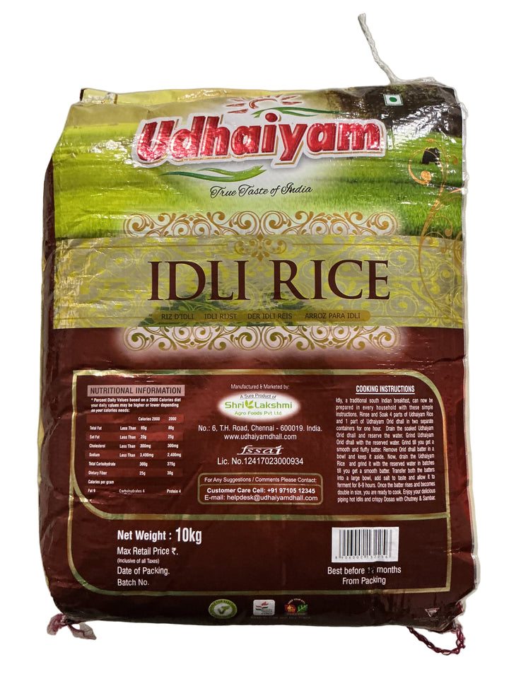Udhaiyam Idli Rice 10Kg