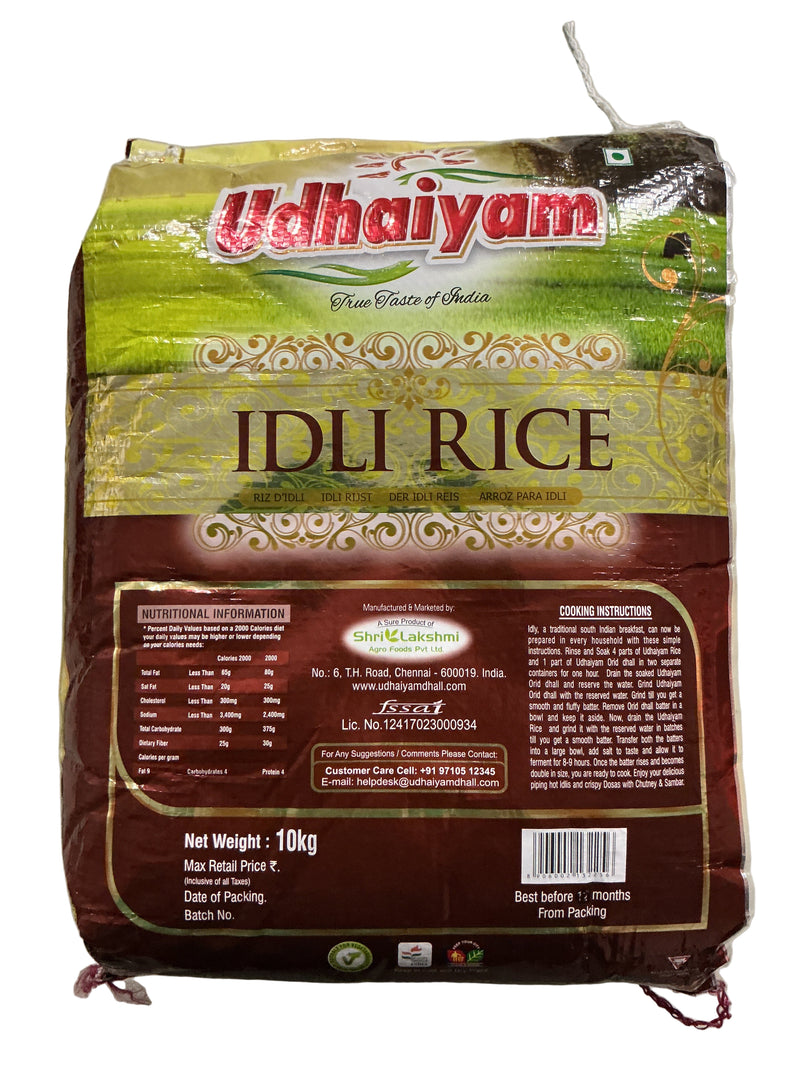 Udhaiyam Idli Rice 10Kg
