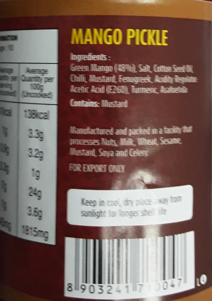 Suhana Pravin Pickle Mango Hot 300g