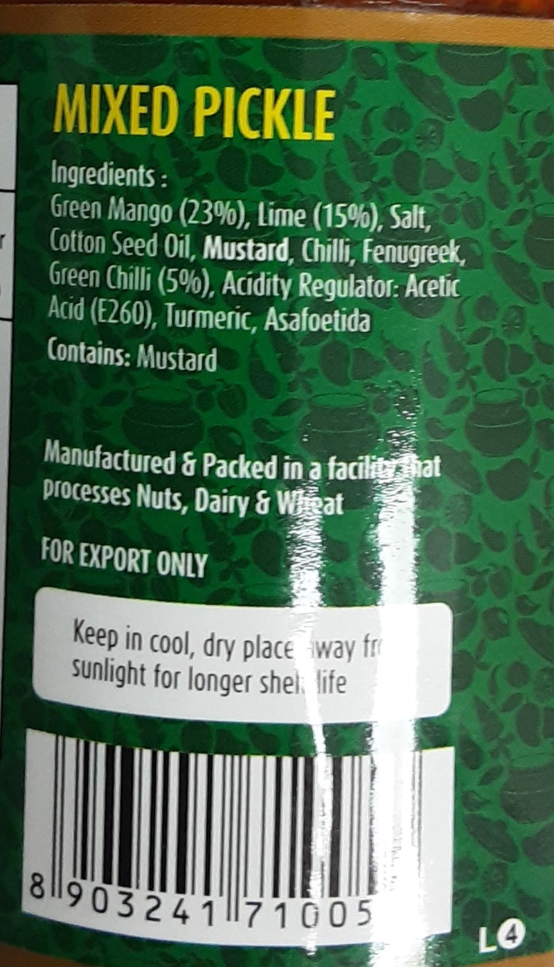 Suhana Pravin Pickle Mixed Hot 300g