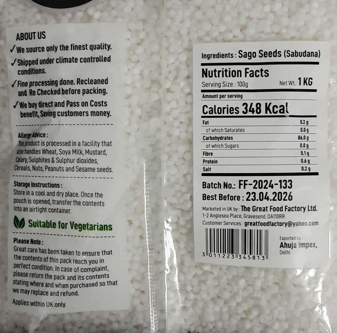 Food Factory Sabudana 1Kg