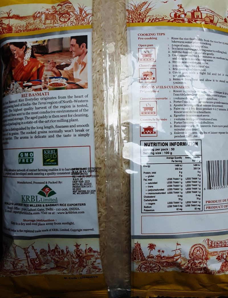 India Gate Rice Basmati Everyday 5Kg