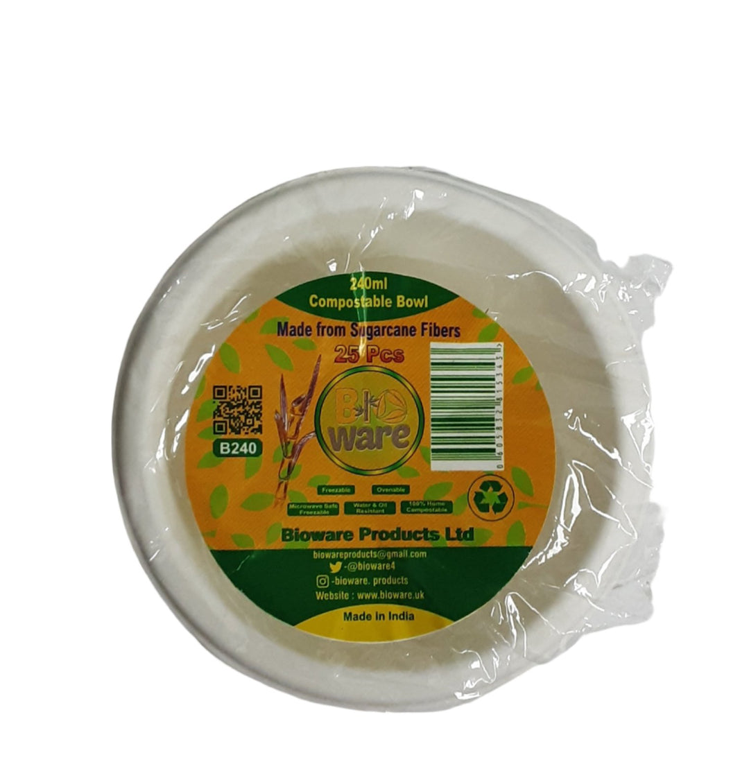 Bio Ware Compostable Bowl 240ml