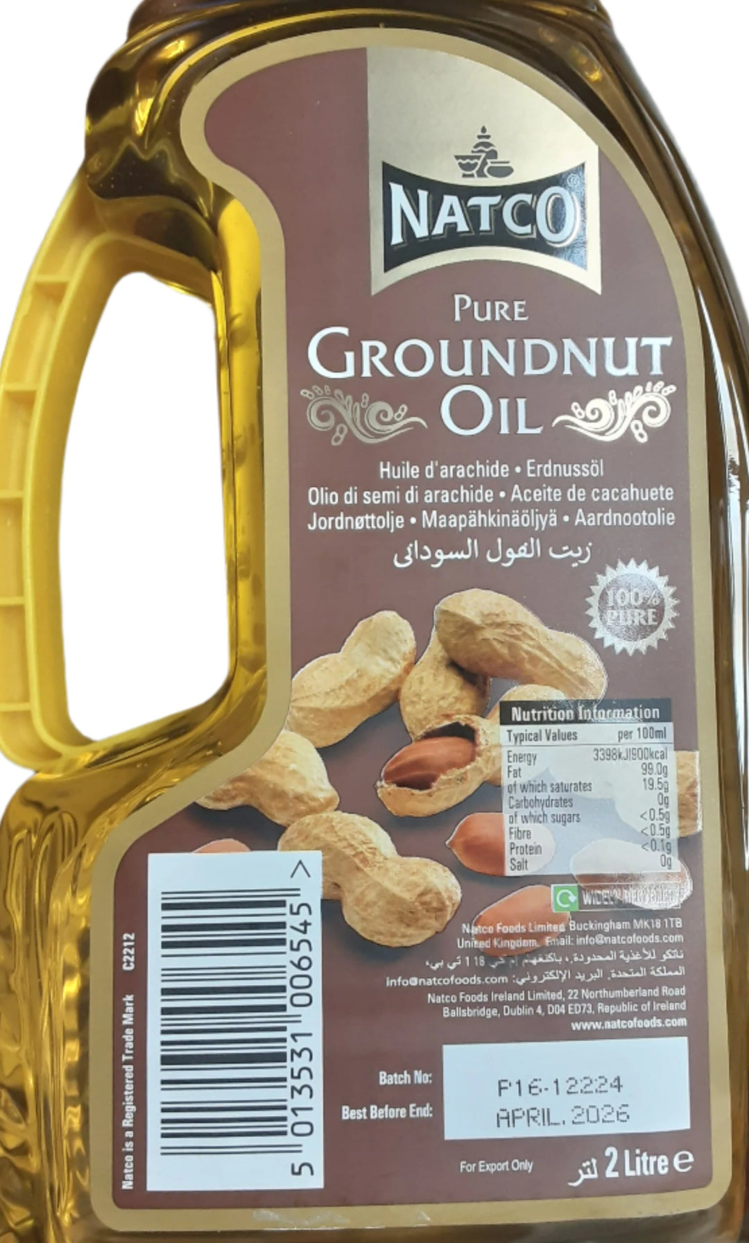 Natco Groundnut Oil Pure 2Ltr