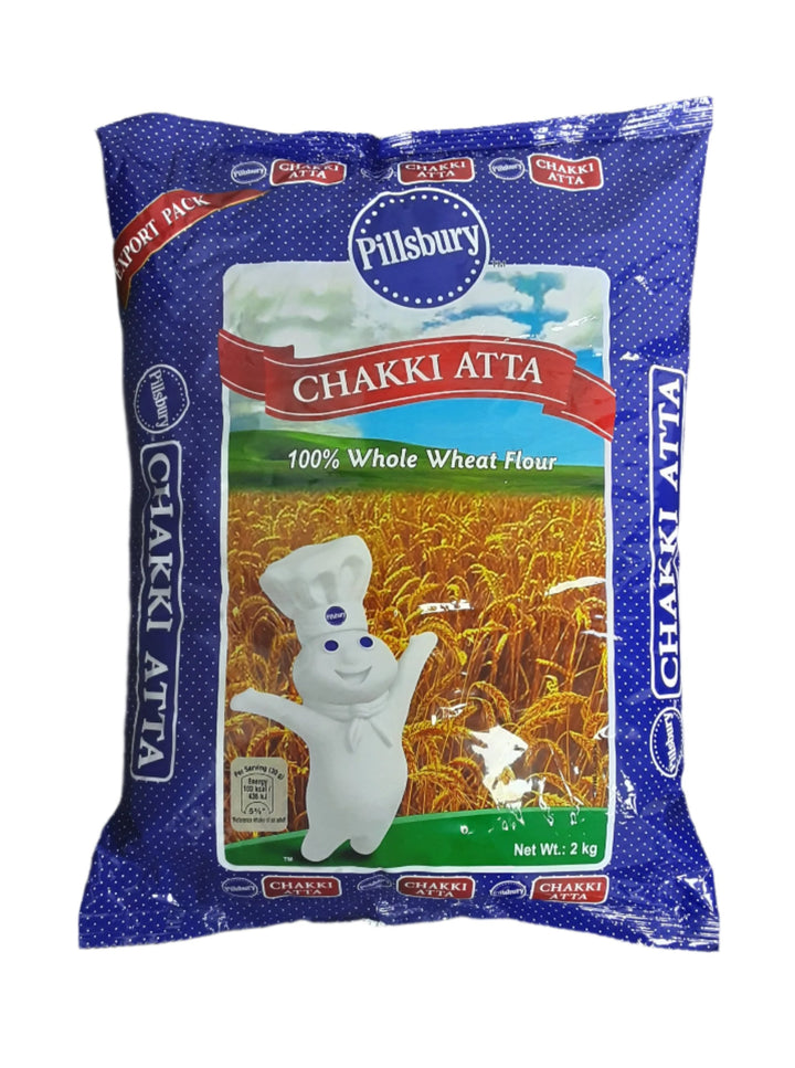 Pillsbury Atta Chakki 100% Whole Wheat Flour 2Kg