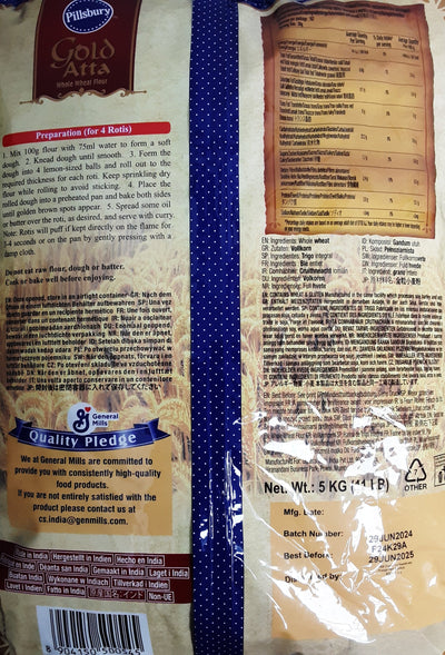 Pillsbury Flour Gold Whole Wheat Atta 5kg