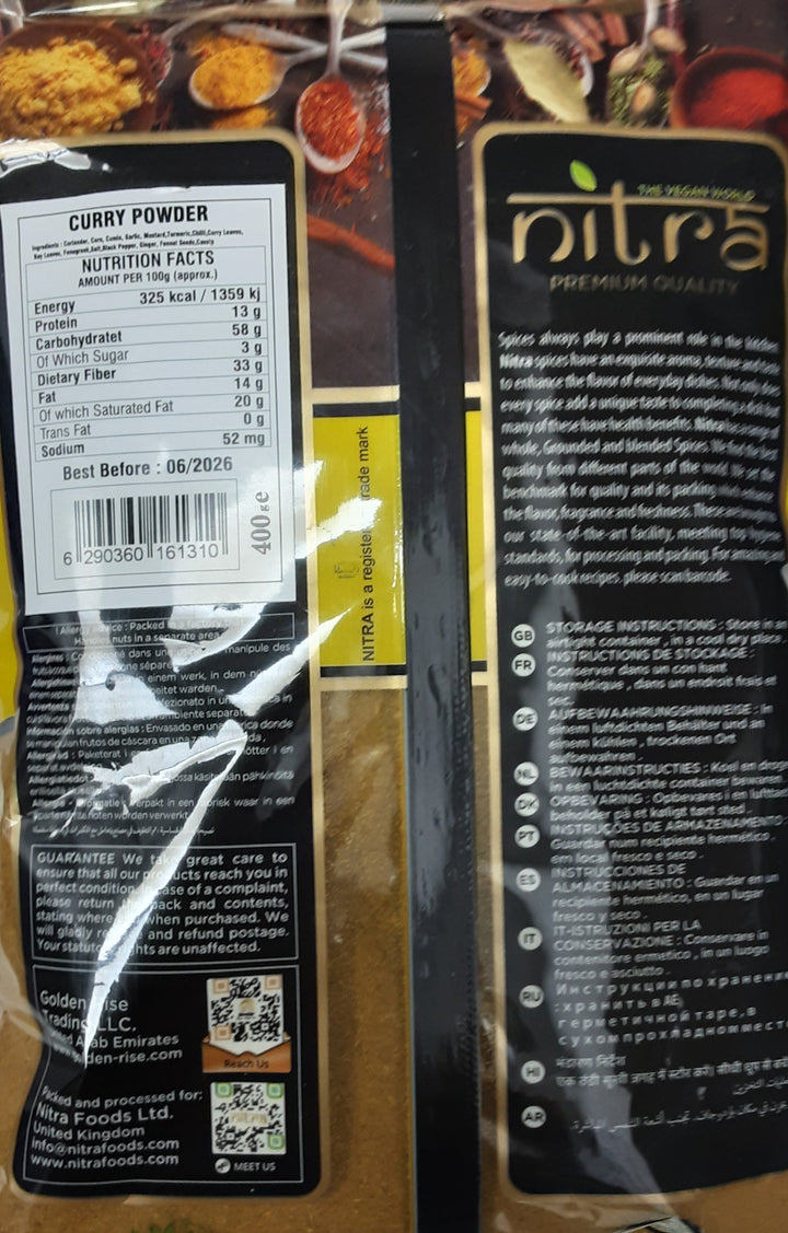 Nitra Curry Powder Mild 400g