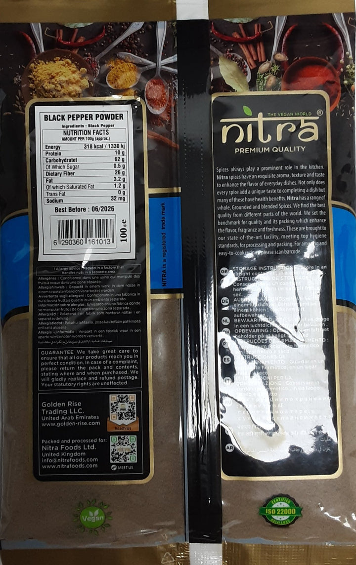 Nitra Black Pepper Powder 100g