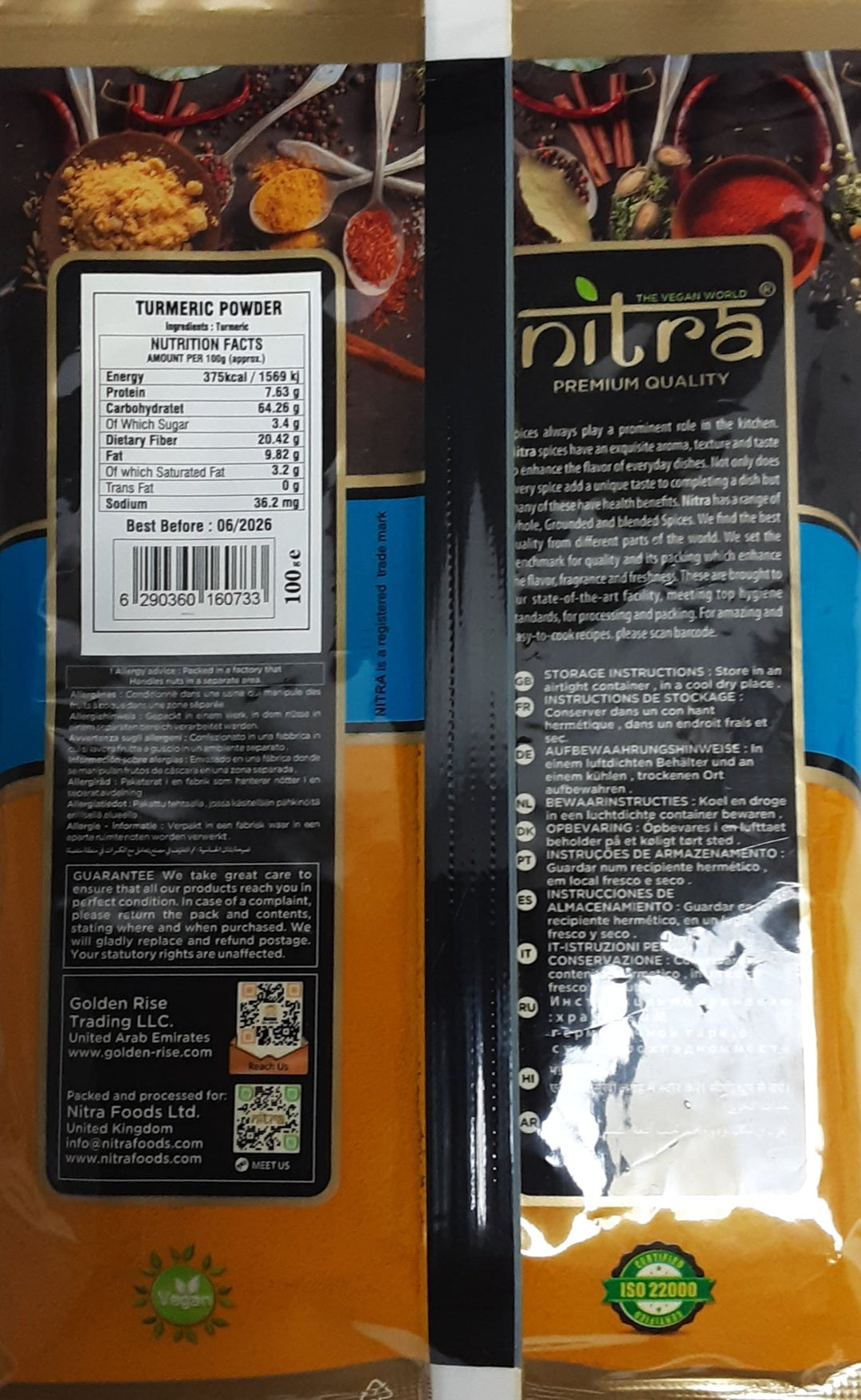 Nitra Turmeric Powder 100g
