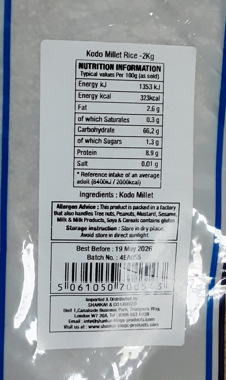 Shankar Millet Kodo Rice 2Kg