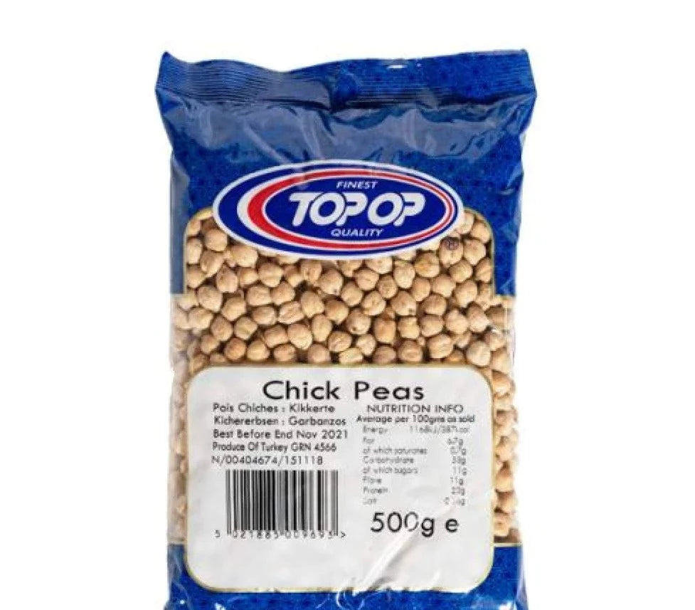 Top Op Chick Peas White Chana 500g