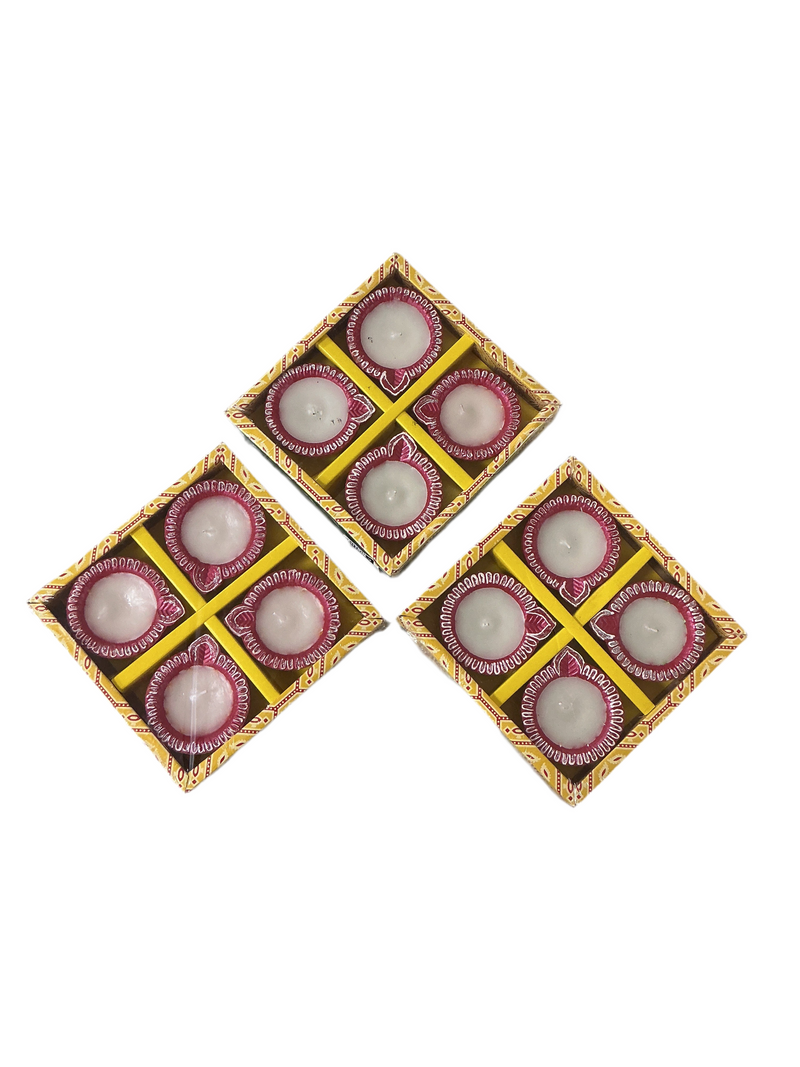 Diwali Designer Clay Diya With Wax 12 Pack C3