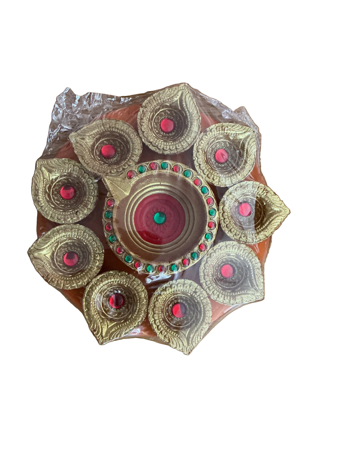 Diwali Designer Clay Diya Set 10pcs