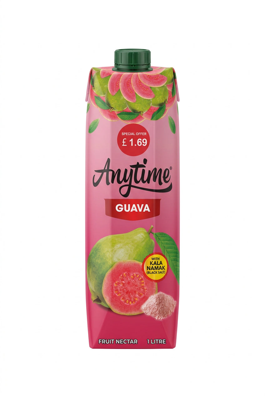 Anytime Fruit Drink Guava 1ltr
