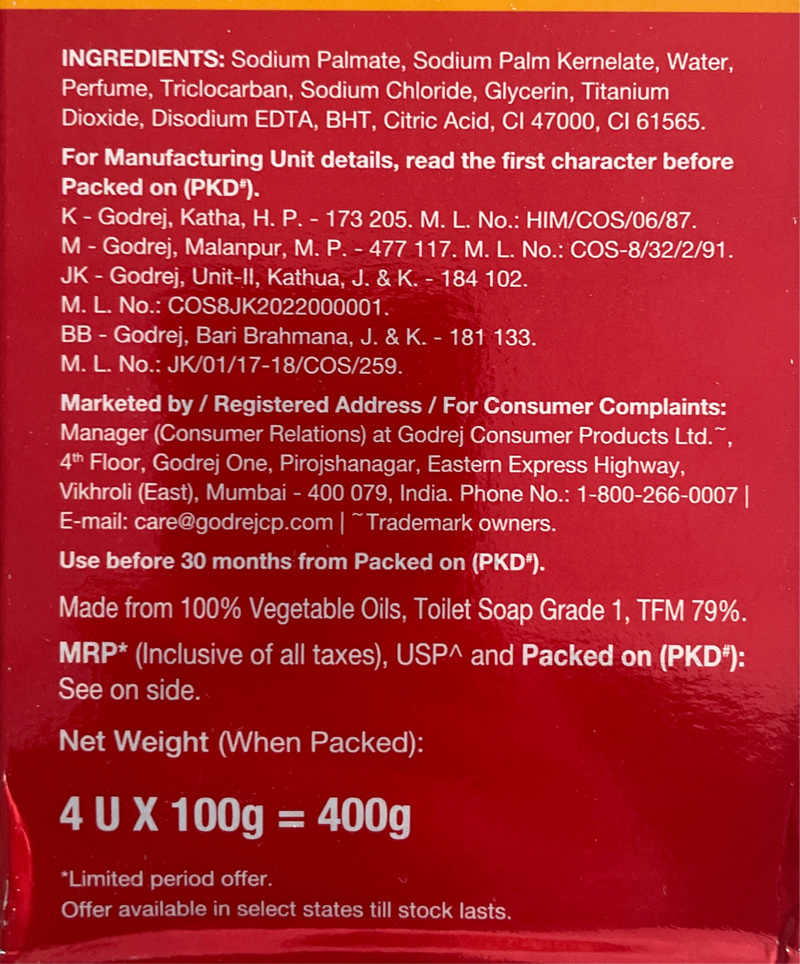 Godrej Cinthol 4x100g