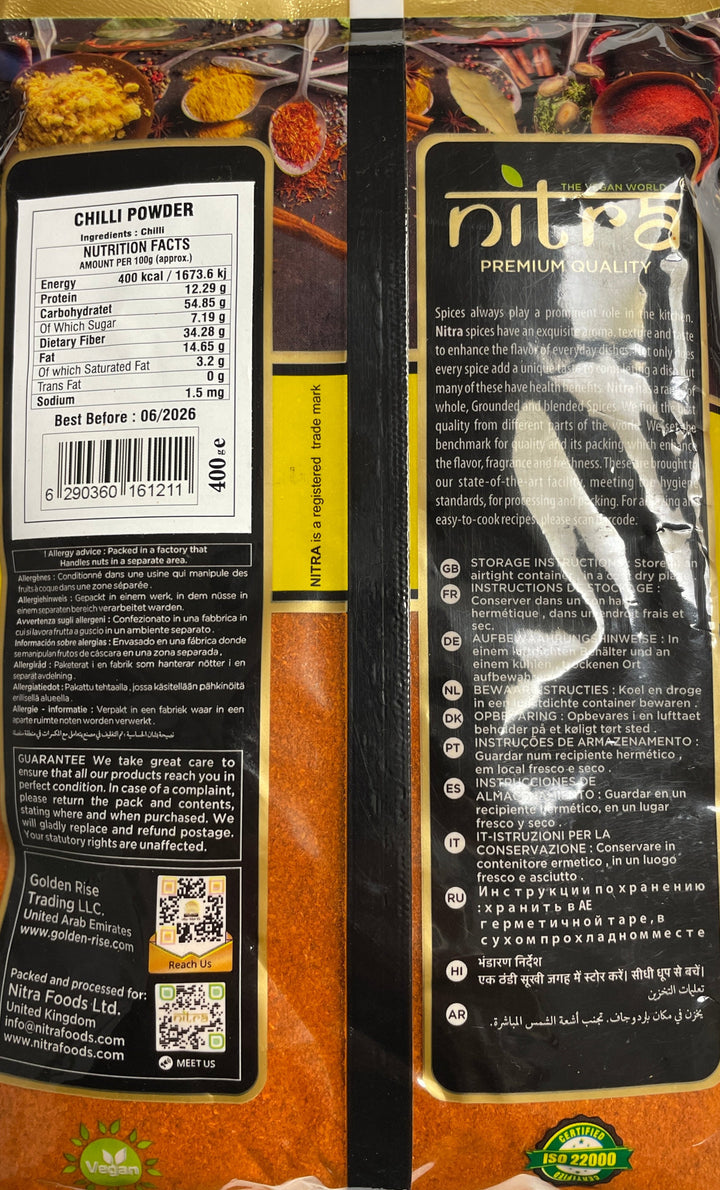 Nitra Chilli Powder 400g