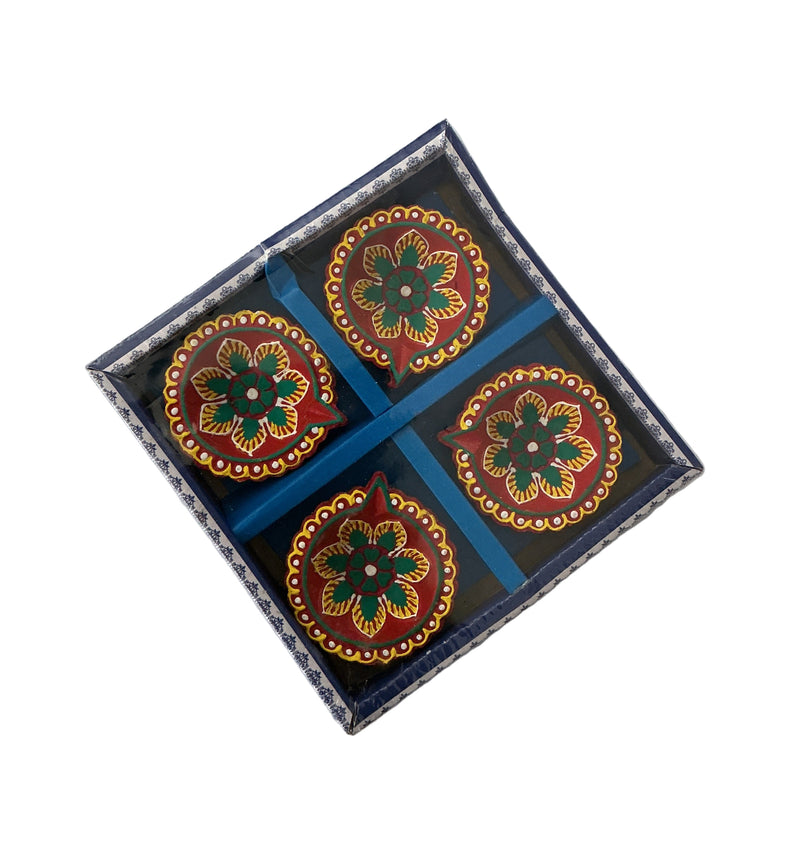 Diwali Designer Clay Diyas 4 Pack AA1