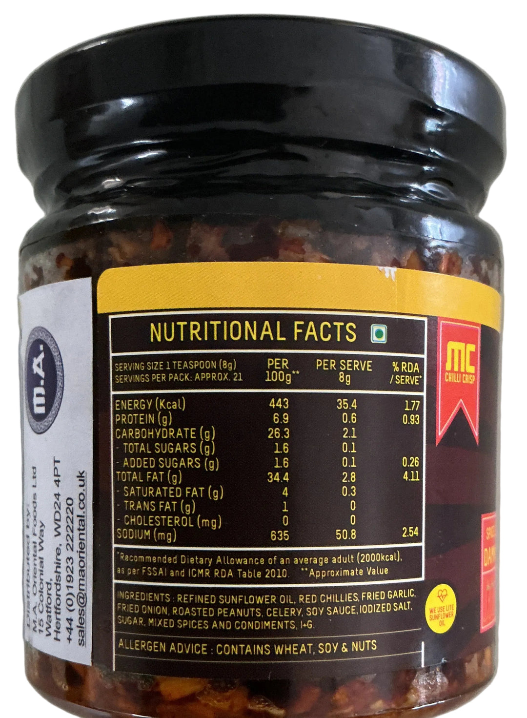 Master Chow 2x Spicy Chilli Crisp 170g