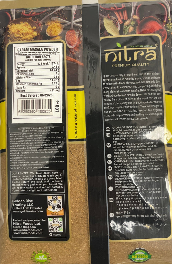Nitra Garam Masala 100g Mix &amp; Match Any 3 for £1.98