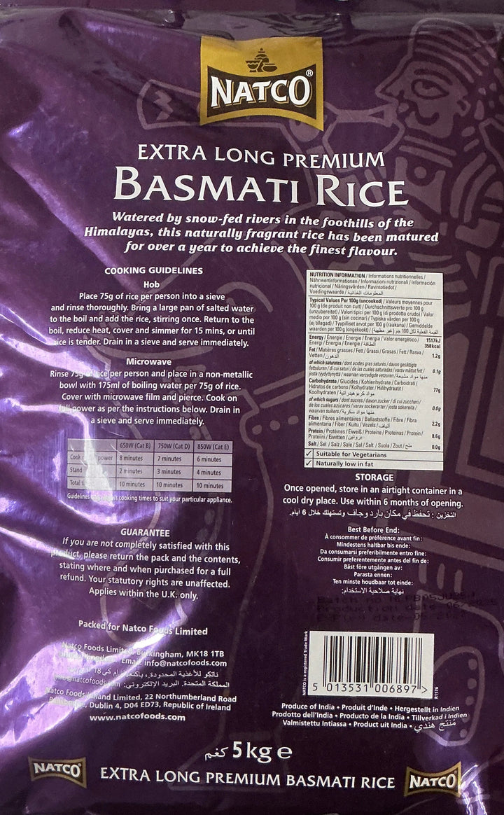 Natco Rice Extra Long Premium Basmati 5Kg