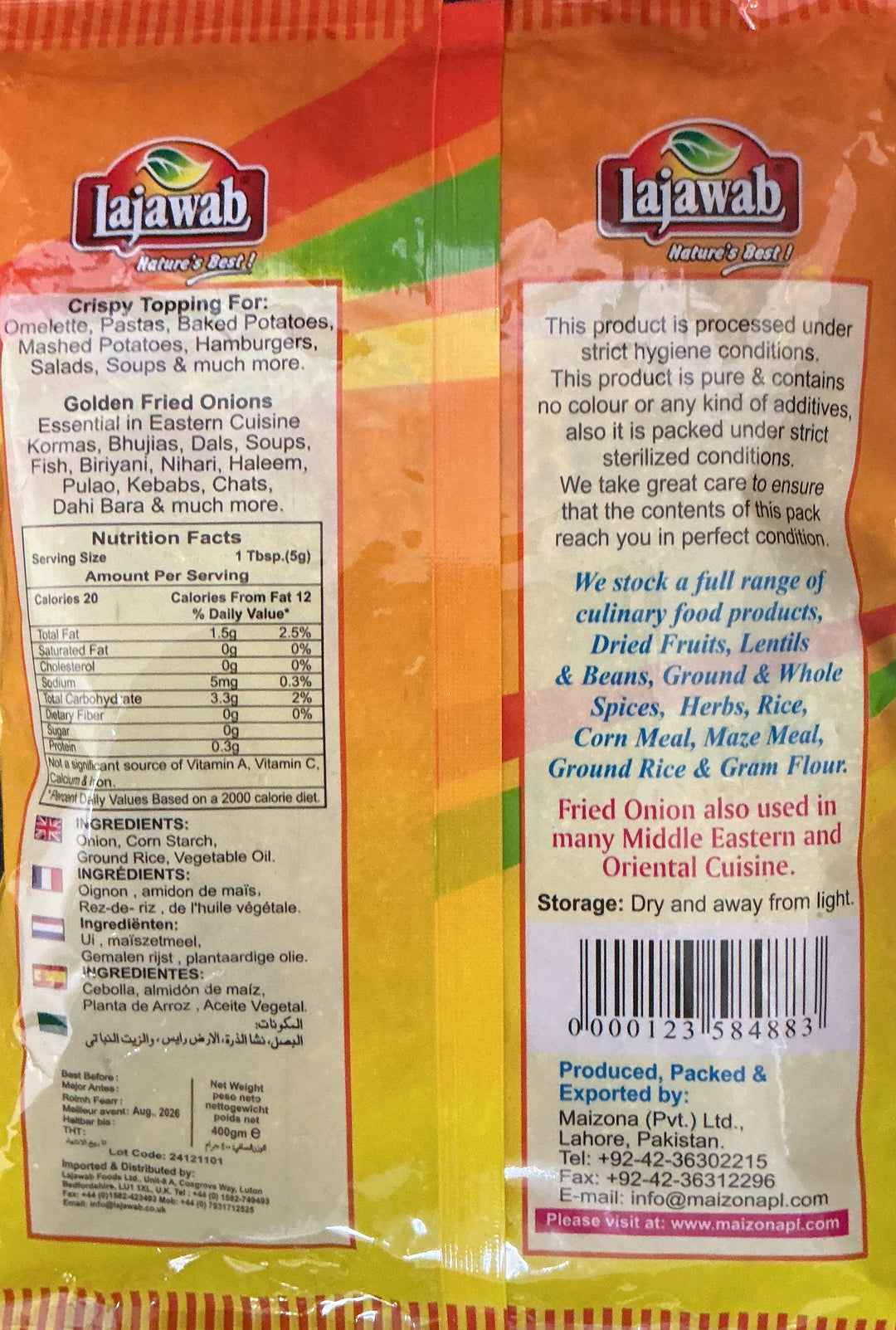 Lajawab Onions Fried  400g