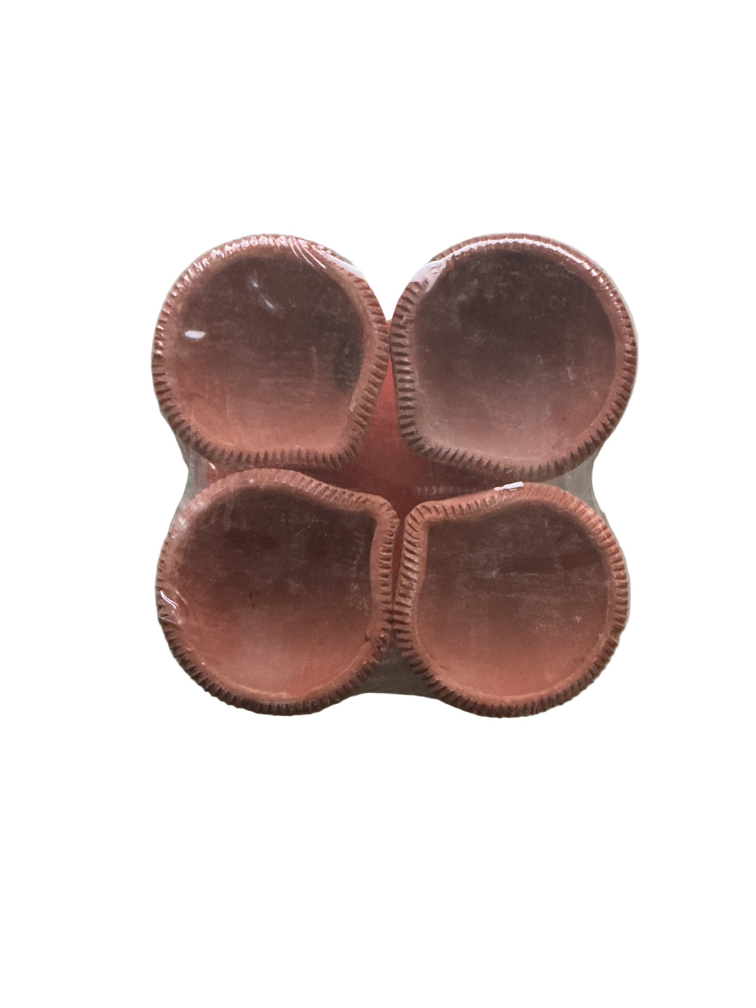 Diwali Clay Diyas Traditional Jumbo 4 Pack AA9