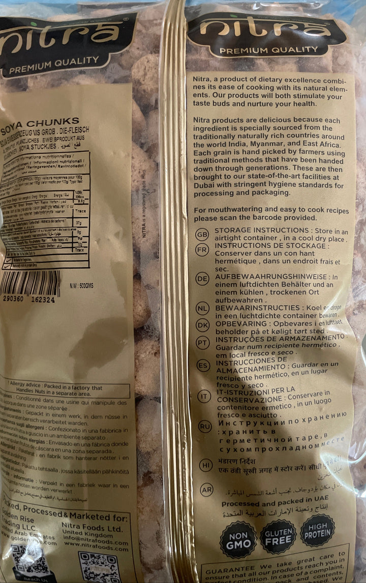 Nitra Soya Chunks 500g