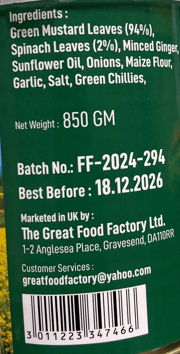 Food Factory Punjabi Saag 850g