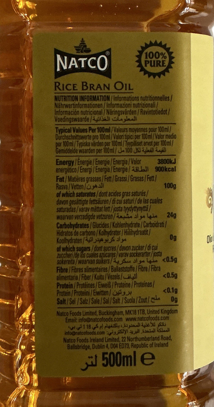 Natco Rice Bran Oil 500ml