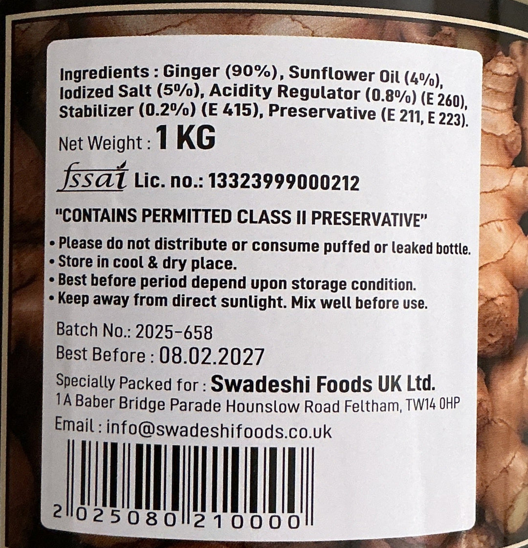 Food Factory Ginger Paste 1Kg