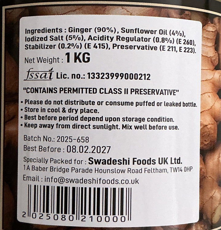 Food Factory Ginger Paste 1Kg