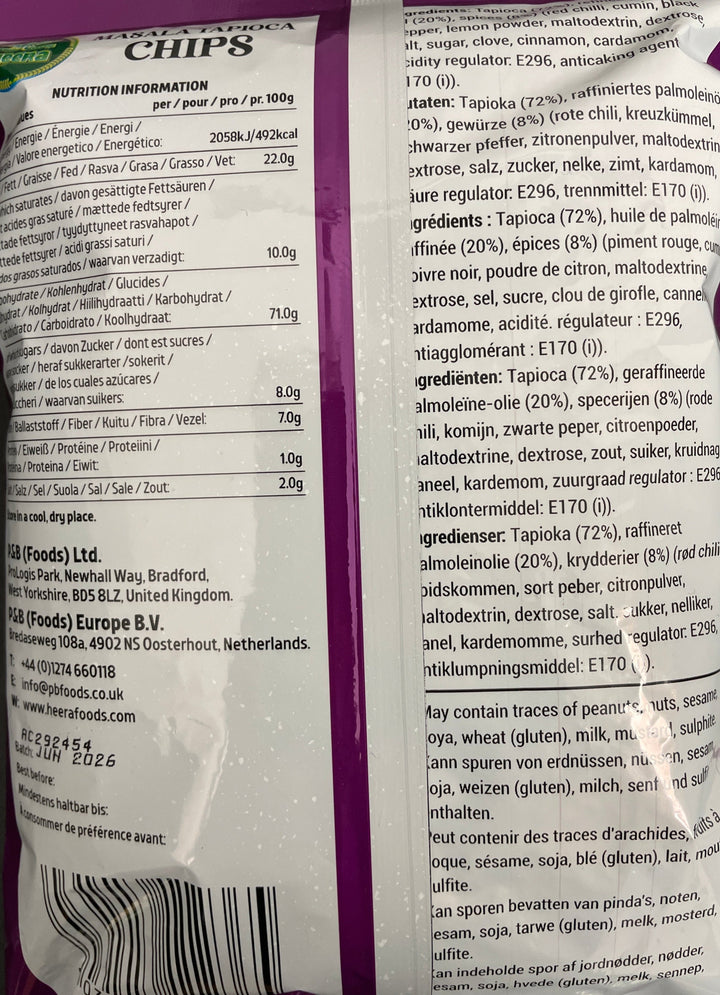 Heera Masala Tapioca Chips 100g