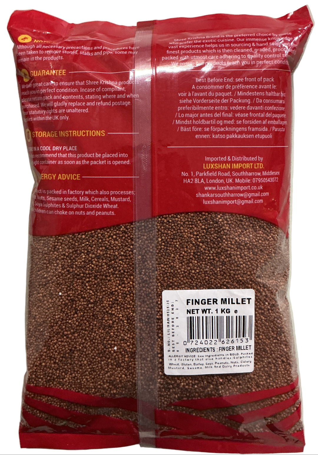 Shree Krishna Finger Millet Ragi 1Kg