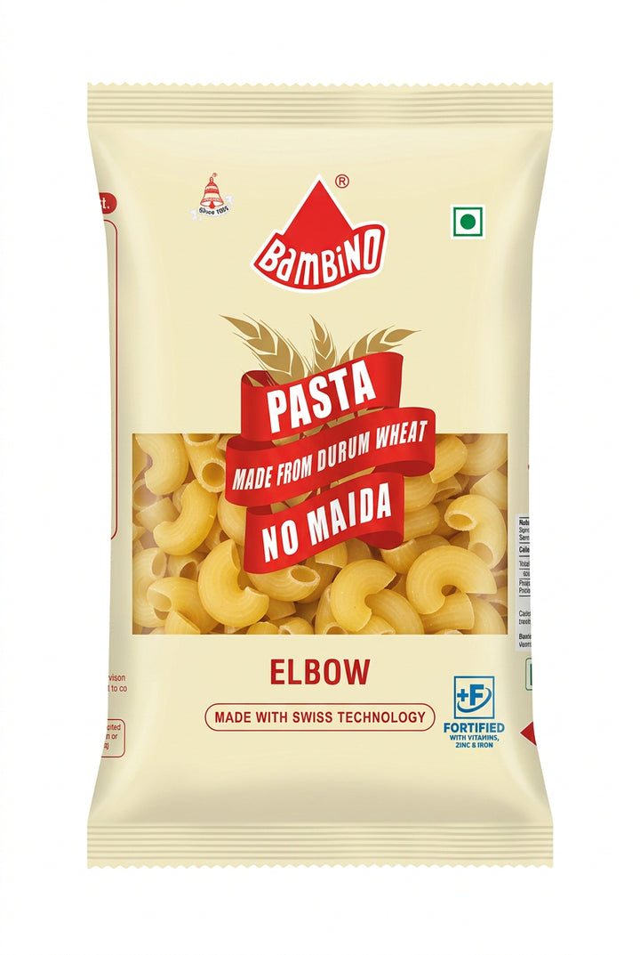 Bambino Macaroni Pasta Elbow Durum Wheat  500g