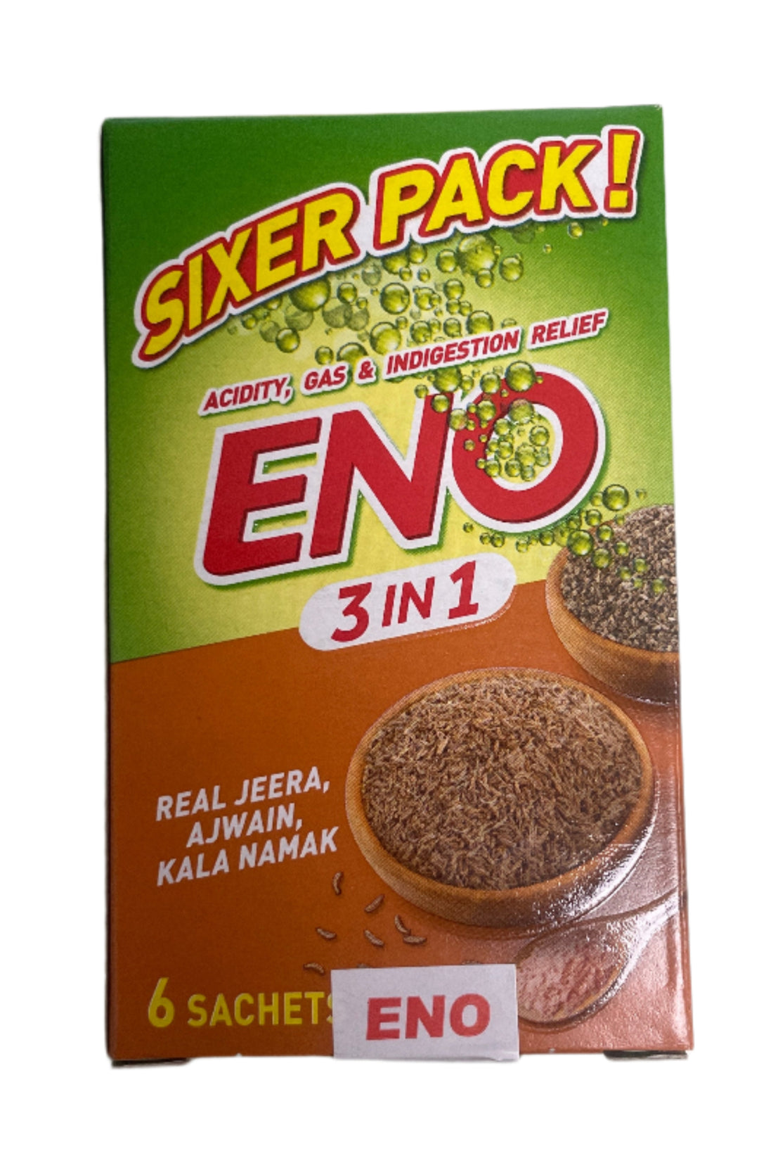 Eno  6 Sachets Real Jeera Ajwain & Kala Namak