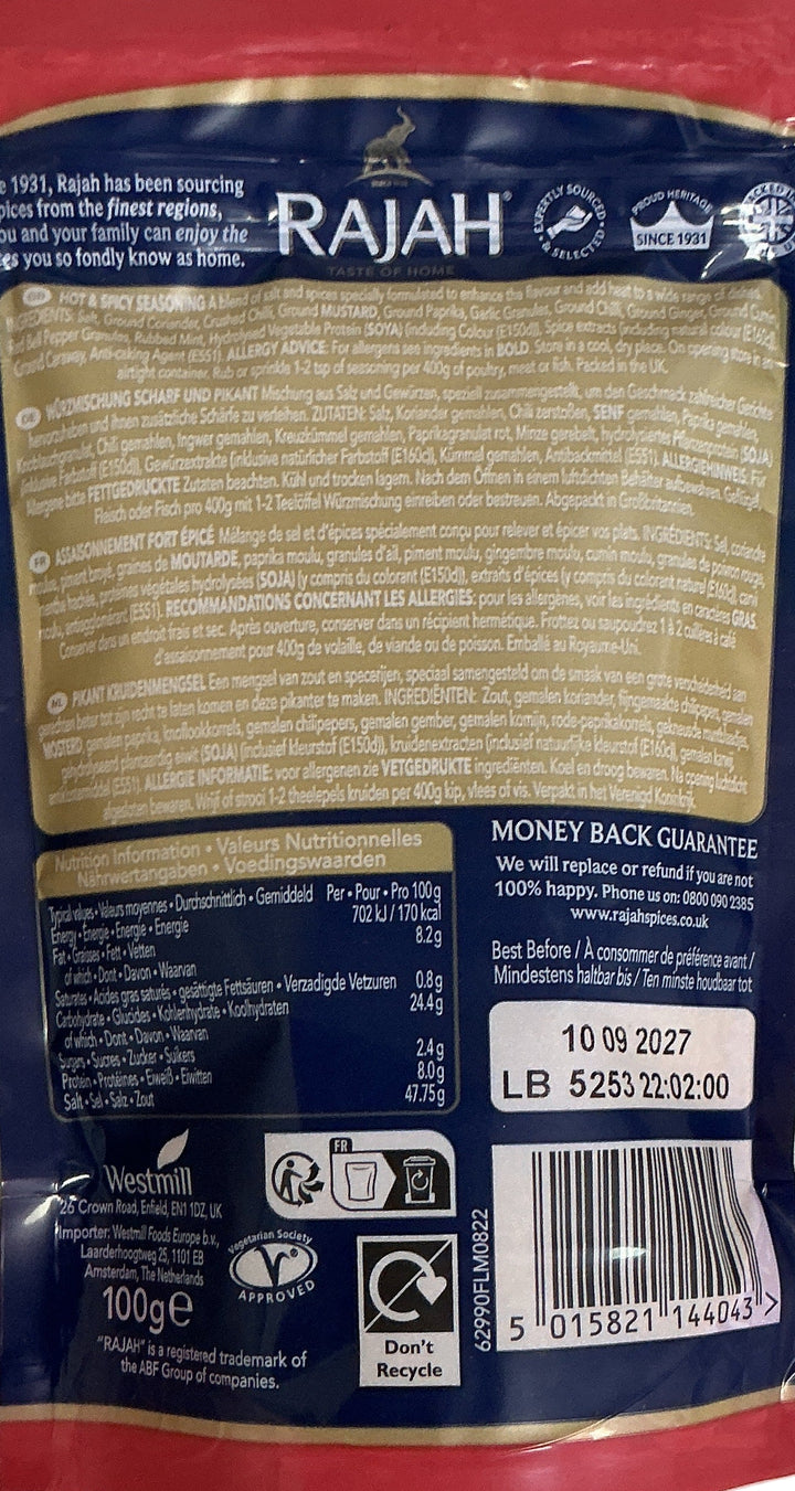 Rajah Hot & Spicy Seasoning 100g