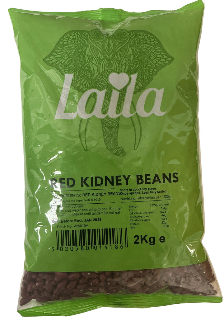 Laila Lentils Red Kidney Beans Rajmah 2kg - ExoticEstore
