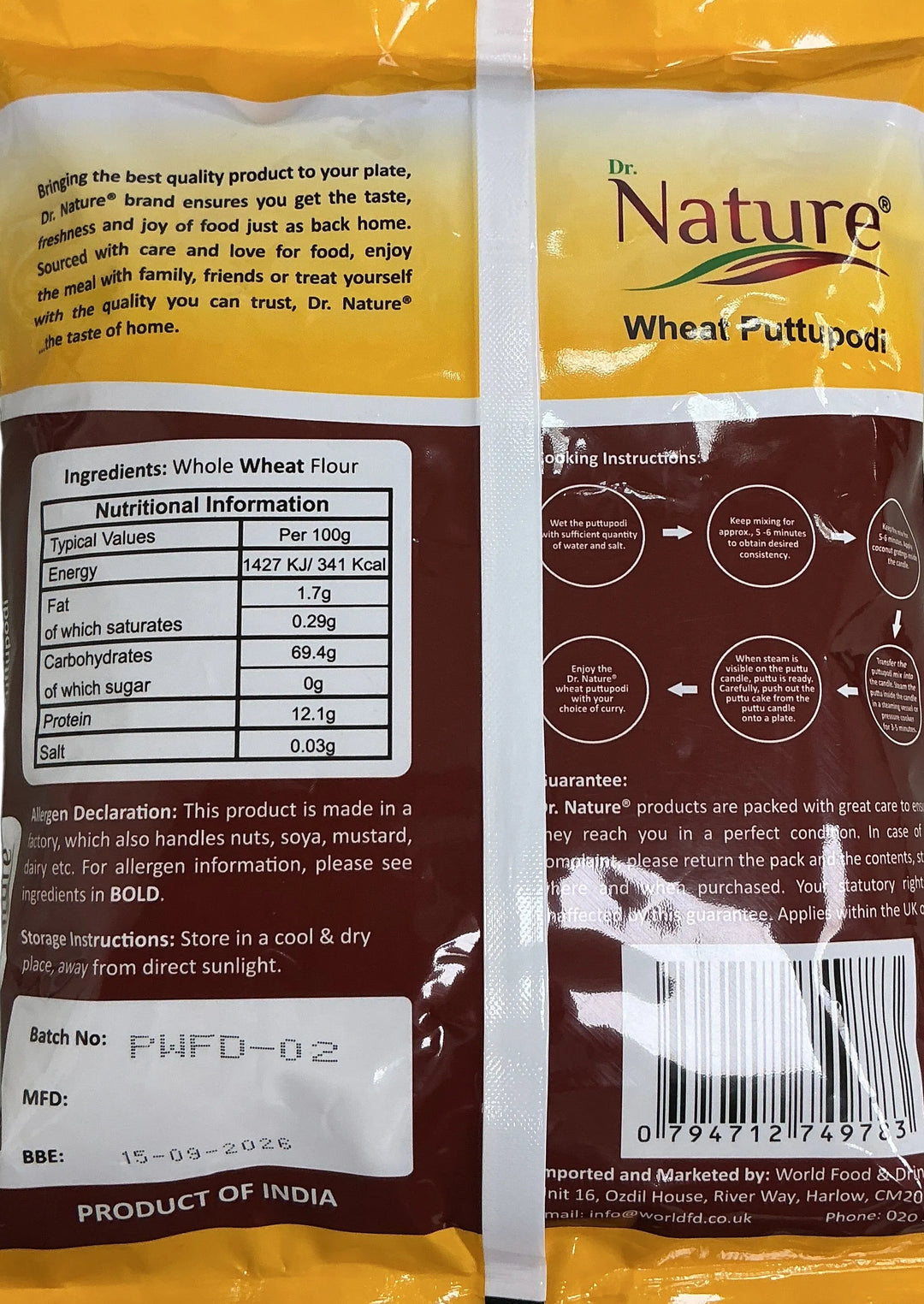 Dr Nature Wheat Puttupodi 1kg