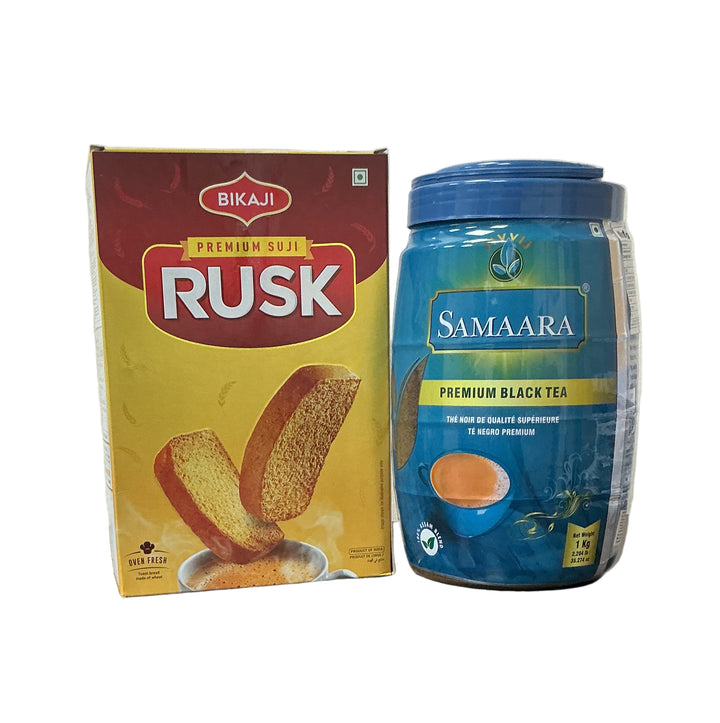 Samaara Premium Black Tea 1Kg Add Bikaji Rusk Suji 600g For Free